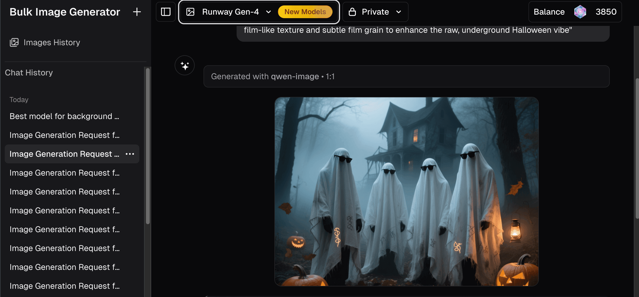 Bulk Image Generation Halloween images generation